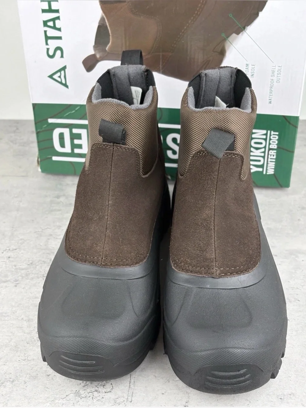 Staheekum Yukon 3M Thinsulate Snow Boots Men’s Size 13 Brown New In Box Pull On